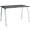 Schäfer Shop Select Bureau Start Off, pieds en A, rectangulaire, acier/bois, l. 1200 x P 800 x H 735 mm, graphite 
