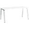 Schäfer Shop Select Bureau Start Off, pieds en A, rectangulaire, acier/bois, l. 1600 x P 800 x H 735 mm, blanc 
