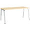 Schäfer Shop Select Bureau Start Off, pieds en A, rectangulaire, acier/bois, l. 1600 x P 800 x H 735 mm, érable 