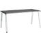 Schäfer Shop Select Bureau Start Off, pieds en A, rectangulaire, acier/bois, l. 1600 x P 800 x H 735 mm, graphite 