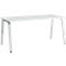 Schäfer Shop Select Bureau Start Off, pieds en A, rectangulaire, acier/bois, l. 1600 x P 800 x H 735 mm, gris clair 