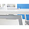 Schäfer Shop Select Bureau Start Off, pieds en A, rectangulaire, acier/bois, l. 1800 x P 800 x H 735 mm, blanc 