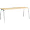 Schäfer Shop Select Bureau Start Off, pieds en A, rectangulaire, acier/bois, l. 1800 x P 800 x H 735 mm, érable 