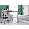 Schäfer Shop Select Bureau Start Off - réglable en hauteur électriquement - pied en T - L 1600 x P 800 x H 705/1205 mm - graphite/alu blanc + tiroir + spirale pour câbles