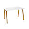 Schäfer Shop Select Bureau Start Off Wood, rectangulaire, pied en A, L 1200 x P 800 x H 735 mm, blanc/imitation bois 