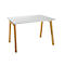 Schäfer Shop Select Bureau Start Off Wood, rectangulaire, pied en A, L 1200 x P 800 x H 735 mm, gris clair/imitation bois 