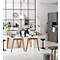 Schäfer Shop Select Bureau Start Off Wood, rectangulaire, pied en A, L 1600 x P 800 x H 735 mm, blanc/imitation bois 