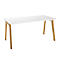 Schäfer Shop Select Bureau Start Off Wood, rectangulaire, pied en A, L 1600 x P 800 x H 735 mm, blanc/imitation bois 