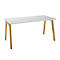Schäfer Shop Select Bureau Start Off Wood, rectangulaire, pied en A, L 1600 x P 800 x H 735 mm, gris clair/imitation bois 