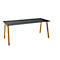 Schäfer Shop Select Bureau Start Off Wood, rectangulaire, pied en A, L 1800 x P 800 x H 735 mm, graphite/imitation bois 