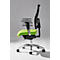 Schäfer Shop Select Bureaustoel SSI PROLINE S3+, synchroonmechanisme, zonder armleuningen, rugleuning met 3D-gaas, 3D-zitgewricht, appelgroen/zwart