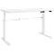 Schäfer Shop Select Bureautafel Moxxo IQ, elektrisch in hoogte verstelbaar, rechthoek, C-poot, B 1800 x D 800 x H 725-1185 mm, wit/wit 