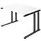Schäfer Shop Select Bureautafel SET UP, C-poot onderstel, 1200x800, wit/grafiet 