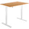 Schäfer Shop Select Bureautafel START UP, eentraps elektr. in hoogte verstelbaar, B 1200 mm, beuken/wit 