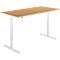 Schäfer Shop Select Bureautafel START UP, eentraps elektr. in hoogte verstelbaar, B 1600 mm, beuken/wit 
