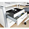 Schäfer Shop Select Caisson à roulettes Start Off 126, tiroir pour ustensiles, dossiers suspendus, tiroir, verrouillable, L 432 x P 580 x H 595 mm, blanc/blanc 