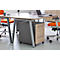 Schäfer Shop Select Caisson à roulettes Start Off 126, tiroir pour ustensiles, dossiers suspendus, tiroir, verrouillable, L 432 x P 580 x H 595 mm, graphite/chêne