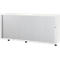 Schäfer Shop Select caisson à volet roulant transversal, bois, 2 tablettes, L 1600 mm x P 421 x H 750 mm, blanc