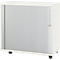 Schäfer Shop Select caisson à volet roulant transversal, bois, 2 tablettes, L 800 mm x P 421 x H 750 mm, blanc