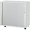 Schäfer Shop Select caisson à volet roulant transversal, bois, 2 tablettes, L 800 mm x P 421 x H 750 mm, gris clair