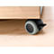 Schäfer Shop Select Caisson mobile 1233, avec poignée encastrée, L 435 x H 567 mm, alu blanc/alu blanc/décor érable
