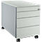 Schäfer Shop Select Caisson mobile 1233, avec poignée encastrée, L 435 x H 567 mm, alu blanc/gris clair/gris clair