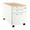 Schäfer Shop Select Caisson mobile 126, 3 tiroirs, poignée angulaire, coloris blanc/érable 