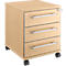Schäfer Shop Select Caisson mobile Moxxo IQ 333, 3 tiroirs, l. 410 x P 495 x H 510 mm, verrouillable, coloris érable 