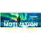 Schäfer Shop Select Calendrier de table transversal 'Motivation', avec motif, 128 pages, L 298 x H 105 mm