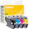 Schäfer Shop Select Cartouches d'encre, remplace Brother LC-3217 CMYK (LC3217VALBP), Mixpack, cyan, magenta, jaune, noir