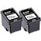 Schäfer Shop Select Cartouches d'encre, remplace HP 301XL (CH563EE), pack de deux, noir