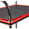 Schäfer Shop Select Chariot à plateaux 120L, 2 plateaux, acier revêtu par poudre, roues PUR, L 485 x P 710/775 x H 1000 mm, jusqu'à 220 kg, noir/rouge