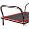 Schäfer Shop Select Chariot à plateaux 130L, 3 plateaux, acier peint époxy, roues PUR, L 485 x P 710/775 x H 1000 mm, jusqu'à 220 kg, noir/rouge