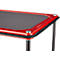 Schäfer Shop Select Chariot à plateaux 220SB, 2 plateaux, acier peint époxy, roues PUR, L 615 x P 880/965 x H 1000 mm, jusqu'à 370 kg, noir/rouge
