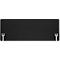 Schäfer Shop Select Cloison de table, épaisseur du matériau 30 mm, L 2000 x H 600 mm, 100 % polyester recyclé post-consommation, noir