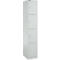 Schäfer Shop Select Columna de armario S4/4, con cerradura de cilindro, gris claro