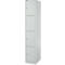 Schäfer Shop Select Columna de armario S4/4, con cerradura de cilindro, gris claro