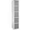 Schäfer Shop Select Columna de armario S4/5, con cerradura de cilindro, gris claro/gris platino