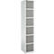 Schäfer Shop Select Columna de armario S4/6, con cerradura de cilindro, gris claro/gris platino