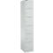 Schäfer Shop Select Columna de armario S4/6, con cerradura de cilindro, gris claro