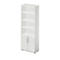 Schäfer Shop Select Combikast Start Off, 6 ordnerhoogten, 2 ordnerhoogten met deur, afsluitbaar, B 800 x D 420 x H 2196 mm, lichtgrijs/lichtgrijs 