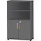 Schäfer Shop Select combinatiekast Start Off Wood, 4 OH, afsluitbaar, B 800 x D 420 x H 1514 mm, hout, grafiet
