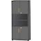 Schäfer Shop Select combinatiekast Start Off Wood, 6 OH, afsluitbaar, B 800 x D 420 x H 2240 mm, hout, grafiet