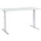 Schäfer Shop Select Complete set bureautafel en verrijdbaar ladeblok ERGO-T, ééntraps in hoogte verstelbaar, tafel B 1600 mm, lichtgrijs 
