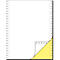 Schäfer Shop Select Computer-kettingpapier, LP, SD, gele kopie, 2-voudig blanco, 1000 stuks