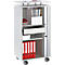 Schäfer Shop Select Conteneur haut, à roulettes, verrouillable, L 600 x P 420 x H 1178 mm, gris clair