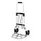 Schäfer Shop Select Diable, capacité 100 kg, pliable, sangle de serrage élastique, 2 roues fixes, aluminium/plastique, rouge-noir-argenté