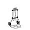 Schäfer Shop Select Diable, capacité 100 kg, pliable, sangle de serrage élastique, 2 roues fixes, aluminium/plastique, rouge-noir-argenté
