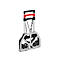 Schäfer Shop Select Diable, capacité 60 kg, pliable, sangle de serrage élastique, 2 roues fixes, aluminium/plastique, rouge-noir-argenté