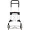 Schäfer Shop Select Diable, capacité de charge 200 kg, pliable, poignées pivotantes, sangle de serrage, 2 roues fixes, aluminium/plastique, rouge-noir-argenté